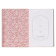 Load image into Gallery viewer, Sufficient Grace 2 Corinthians 12:9 Pearlescent Rose Faux Leather Journal
