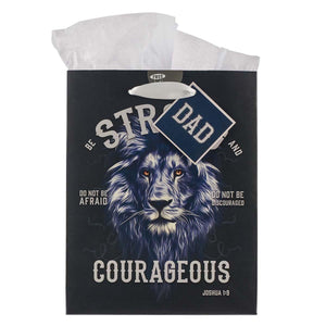 Strong & Courageous Joshua 1:9 Dad Gift Bag