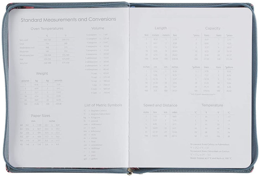 Personalized 2022 Grace Upon Grace Large Floral Faux Leather 18-month Planner For Women