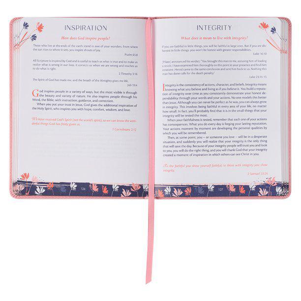 Moments of Inspiration Pink Faux Leather Gift Book