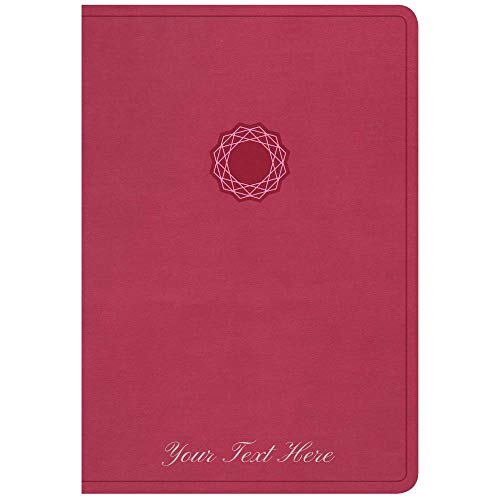 Personalized NKJV Deluxe Gift Bible Pink/Light Pink LeatherTouch Comfort Print