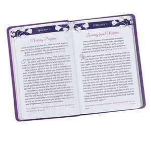 Personalized Devotional Strength for Your Soul Purple Faux Leather