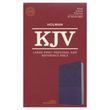 Load image into Gallery viewer, Personalized KJV Large Print Personal Size Reference Bible Purple Leathertouch Red Letter
