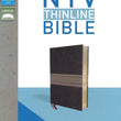 Load image into Gallery viewer, Personalized NIV Comfort Print Thinline Bible Leathersoft Chocolate/Tan New International Version
