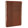 Load image into Gallery viewer, Personalized KJV Bible COMPACT Pocket Edition LuxLeather Brown
