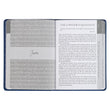 Load image into Gallery viewer, Words of Jesus for Daily Living Blue Faux Leather Devotional - Jan De Wet
