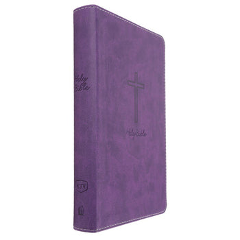 Personalized Custom Text Your Name KJV Deluxe Gift Holy Bible Leathersoft Purple King James Version