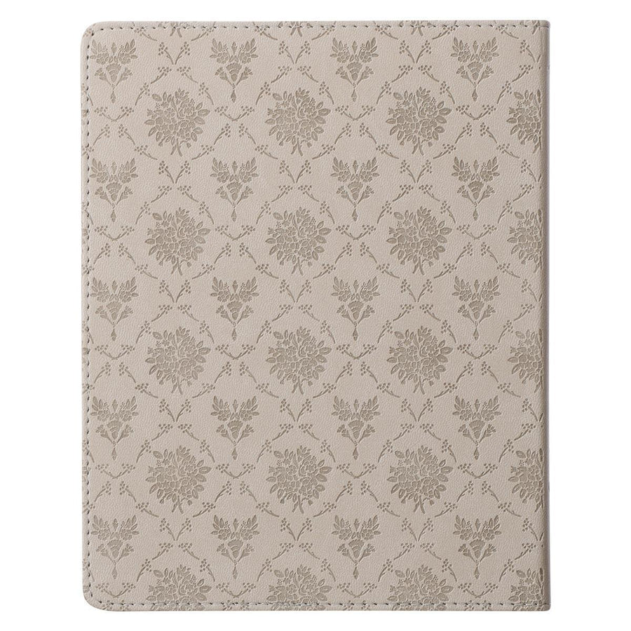 Daily Hope for a Women's Heart Taupe Faux Leather Devotional - Sarah Beth Marr