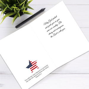 Christian Military Service Appreciation Card