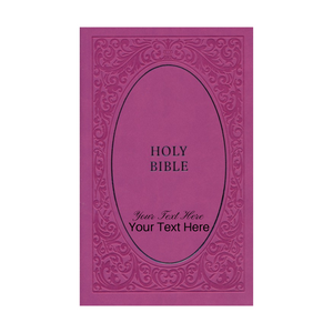 Personalized NIV Holy Bible Soft Touch Edition Leathersoft Pink Comfort Print