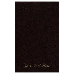 Personalized KJV Foundation Study Bible Leathersoft Brown Thumb Indexed