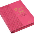 Load image into Gallery viewer, Personalized 2022 Blessed Is The One Who Trusts Large Zippered Pink Faux Leather 18-month Planner for Women - Jeremiah 17:7
