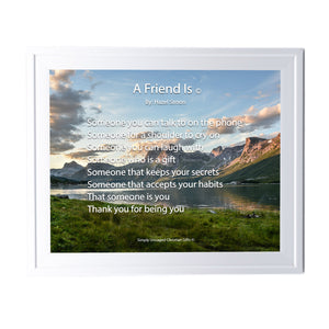 A Friend Is Personalized Photo Poem