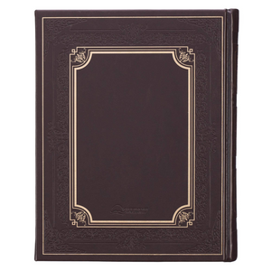 Personalized KJV Holy Bible Family Edition LuxLeather Large Print Dark Brown King James Version