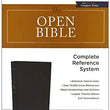 Load image into Gallery viewer, Personalized The KJV Open Bible Comfort Print: Complete Reference System Leathersoft Black
