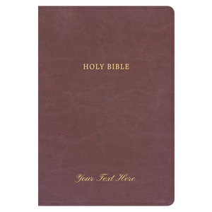 Personalized Bible NKJV SuperGiant Print Reference LeatherTouch