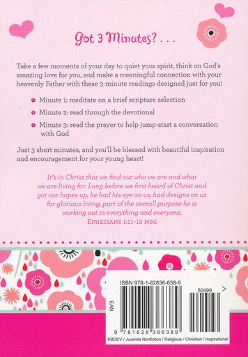 3-Minute Devotions for Girls: 180 Inspirational Readings for Young Hearts - Janice Hanna