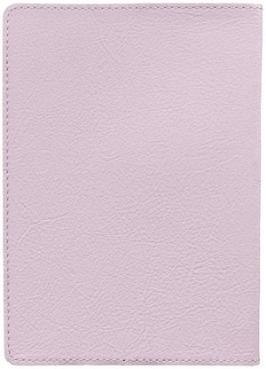 Personalized Custom Text Your Name With God All Things Are Possible Handy-Sized Full Grain Leather Journal Pink