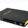 Load image into Gallery viewer, Personalized KJVER Thinline Bible/Large Print Genuine Leather Black
