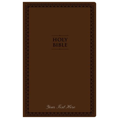 Personalized NIV Thinline Bible Large Print Brown