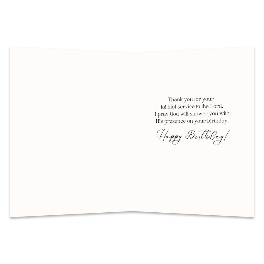 Christian Pastor Appreciation Birthday Card