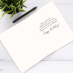 Christian Pastor Appreciation Birthday Card