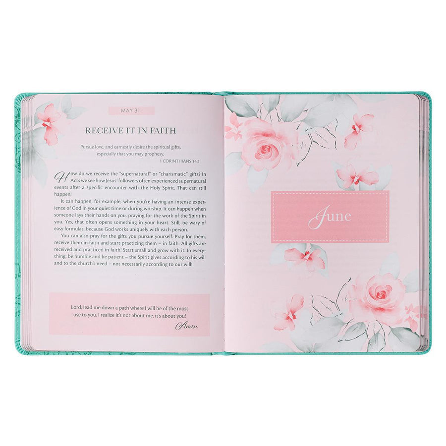 Here I Am, LORD Teal Faux Leather Devotional