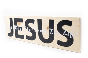 Jesus Is The Way Wood Decor