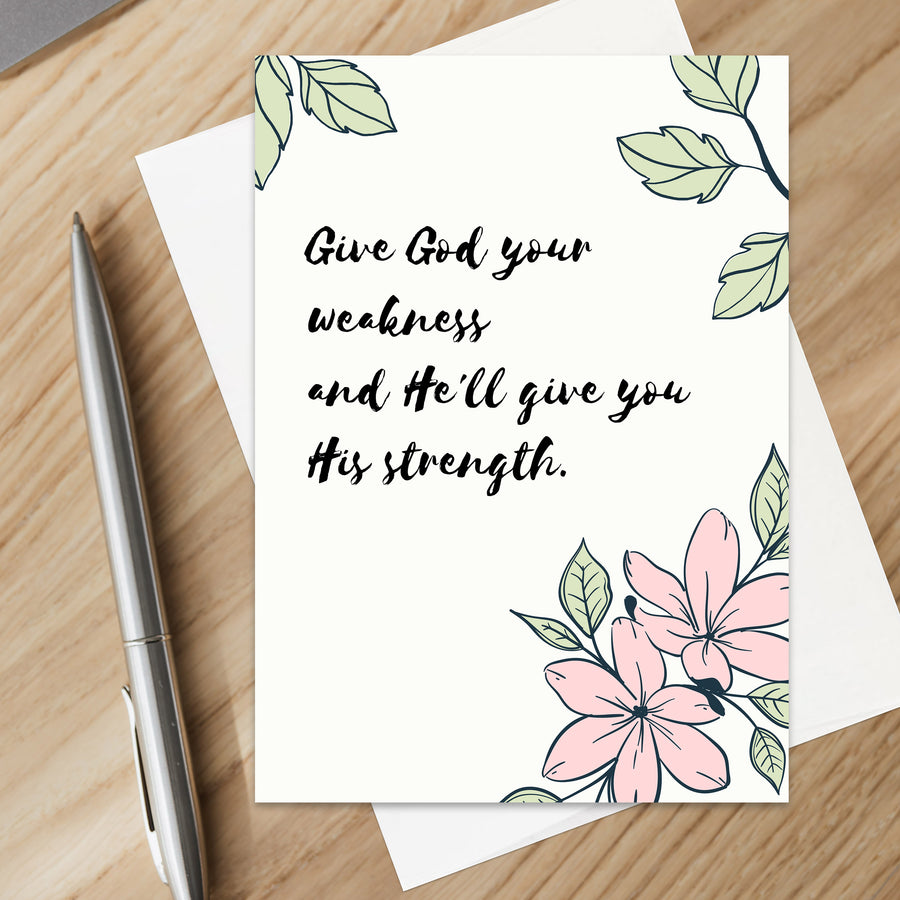 Christian Get Well Soon Card for Christian Feel Better Soon Card Christian Sympathy Card