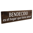Load image into Gallery viewer, Bendecido es el hogar que tiene amor Spanish Wood Decor
