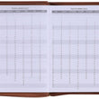 Load image into Gallery viewer, Personalized 2022 Refuge and Strength Brown Faux Leather Zippered Executive Planner
