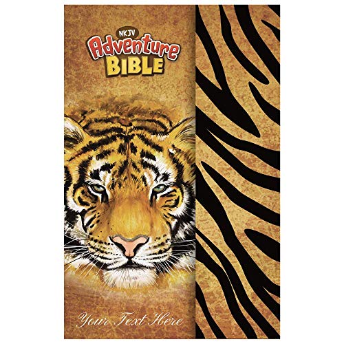 Personalized NKJV Adventure Bible Tiger Hardcover Magnetic Closure Full Color