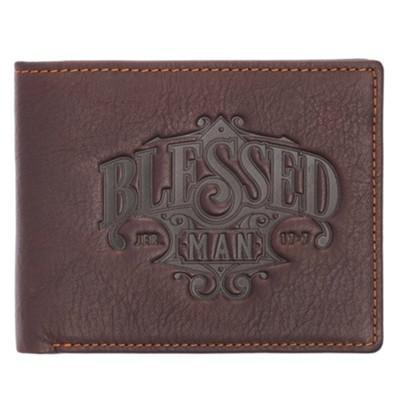 Blessed Man Brown Genuine Leather Wallet
