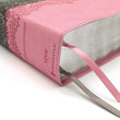 Load image into Gallery viewer, Personalized NIV Life Application Study Bible Third Edition Large Print Leathersoft Gray/Pink
