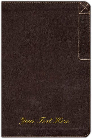 Personalized NLT Every Man's Bible Deluxe Explorer Edition LeatherLike Brown