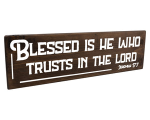 Jeremiah 17:7 Blessed Is He Who Trusts The Lord Wood Decor