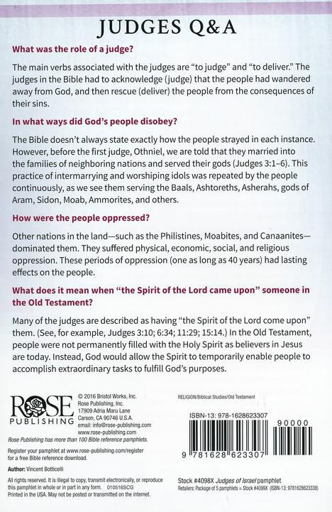 Judges of Israel Pamphlet