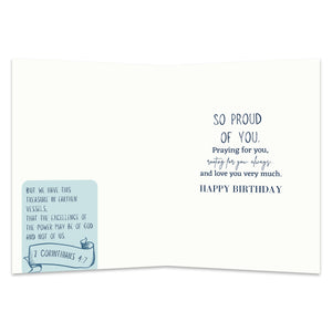 Christian Birthday Card for Son, Card Christian Birthday Card, Christian Gift for Son Birthday