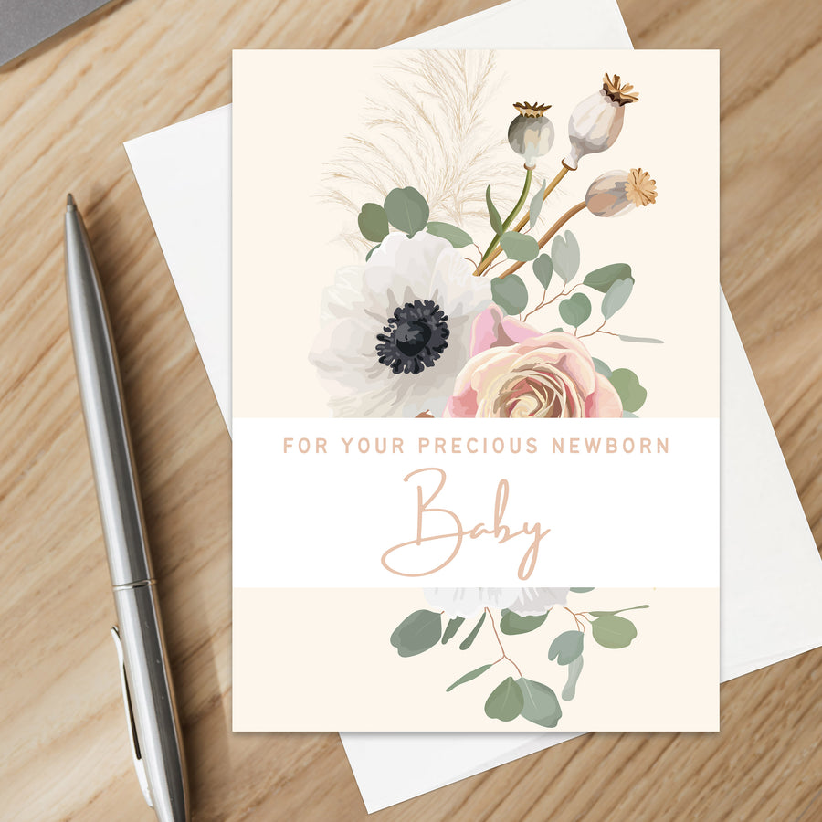 Christian Baby Girl Shower Card