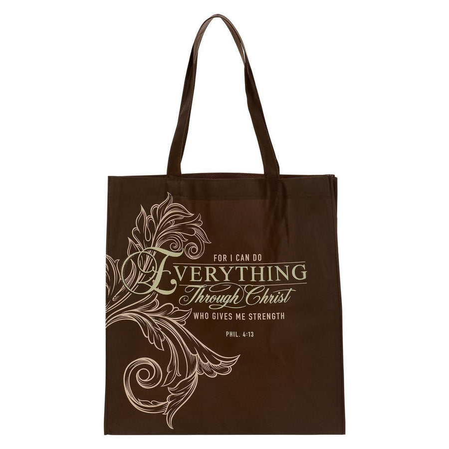 Everything Through Christ Philippians 4:13 Tote Bag