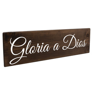 Gloria a Dios Spanish Wood Decor