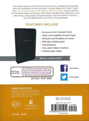 Personalized KJV COMPACT Deluxe Reference Bible