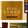 Load image into Gallery viewer, Personalized KJV Study Bible Full Color Edition Thumb Index Leathersoft Brown King James Version
