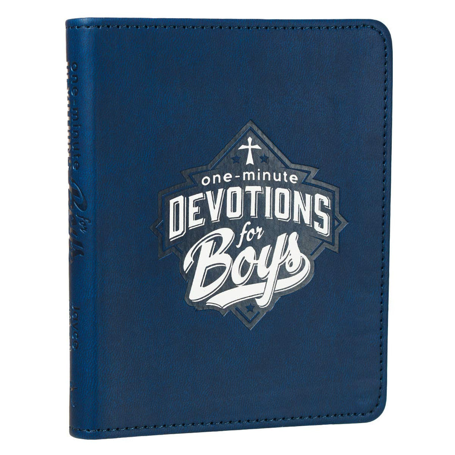 Personalized Devotional  for Boys inLuxleather One Minute Devotions