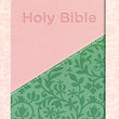 Load image into Gallery viewer, Personalized Bible KJV Holy Bible for Kids Imitation Leather Pink/Green
