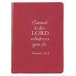 Load image into Gallery viewer, Commit to the Lord Red Full Grain Leather Journal

