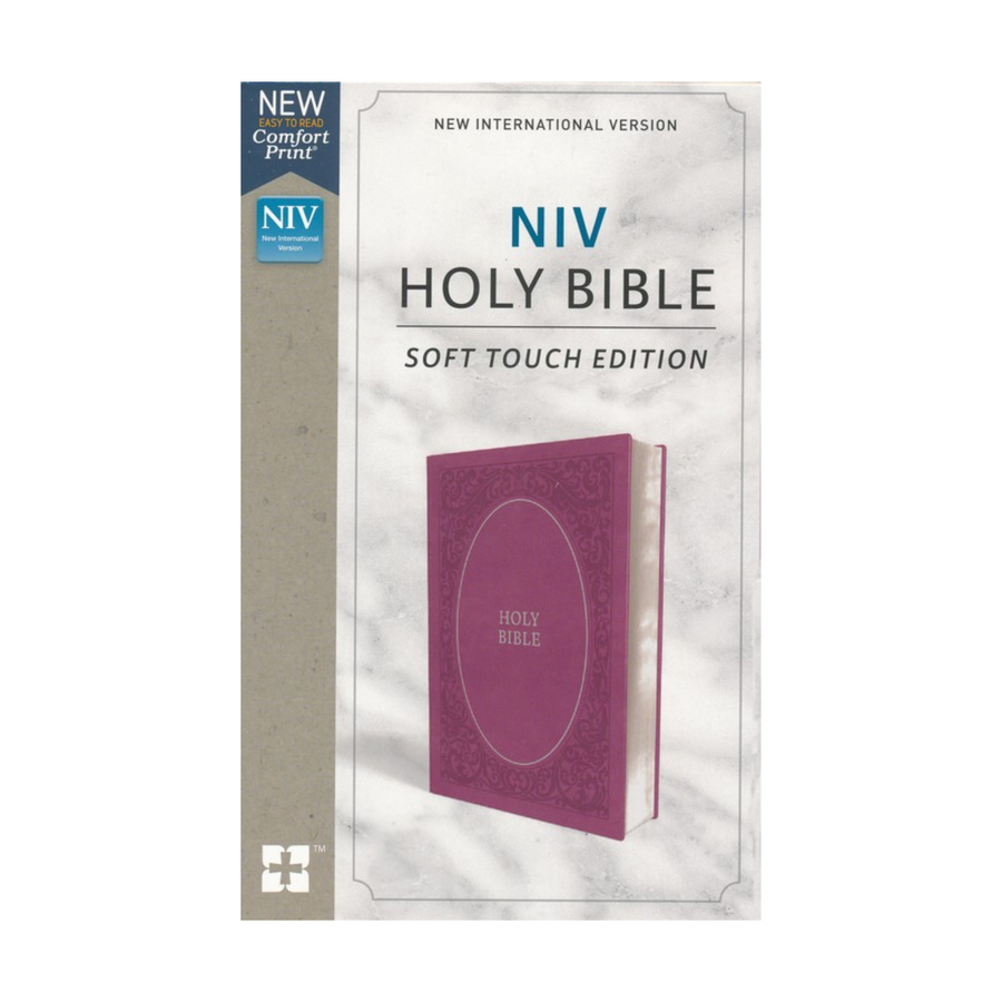 Personalized NIV Holy Bible Soft Touch Edition Leathersoft Pink Comfort Print