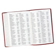 Load image into Gallery viewer, Personalized KJV Super Giant Print Holy Bible Full Grain Premium Leather Thumb Index Burgundy

