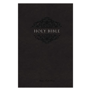 Personalized NIV Comfort Print Holy Bible Soft Touch Edition Leathersoft Black New International Version