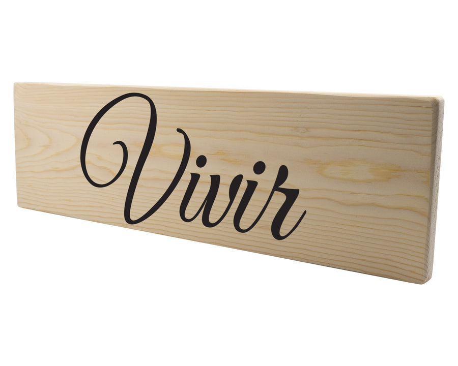 Vivir Spanish Wood Decor